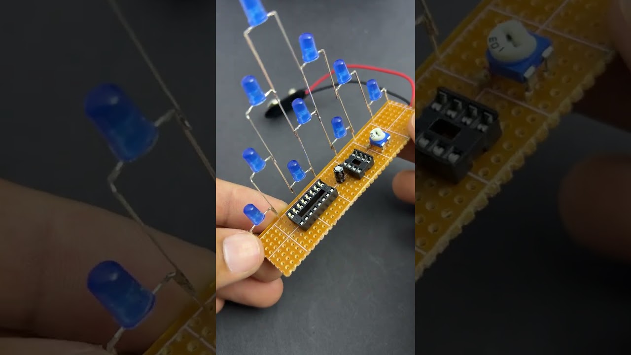 Running LED Tower | LED Circuit | Electronics Projects